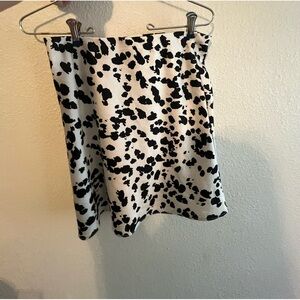 Cow Print Mini Skirt